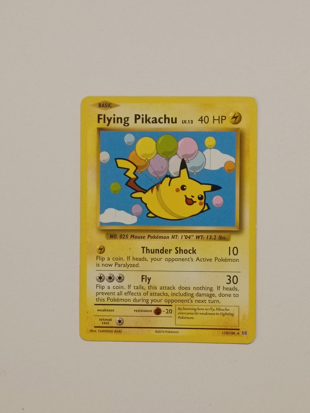 Flying Pikachu - XY - Evolutions (EVO) Rare