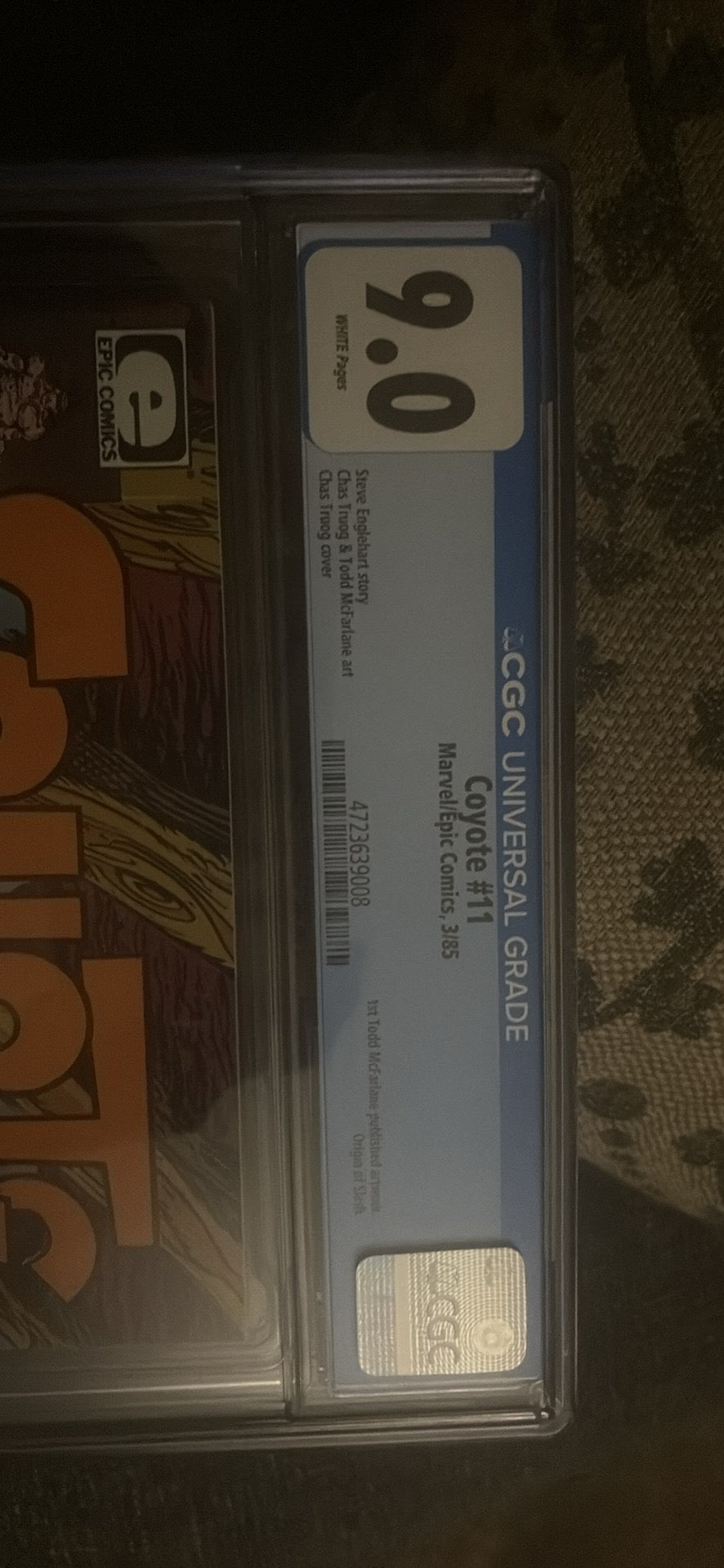 Coyote The Heat ( Rare 1st Todd Mcfarlane)