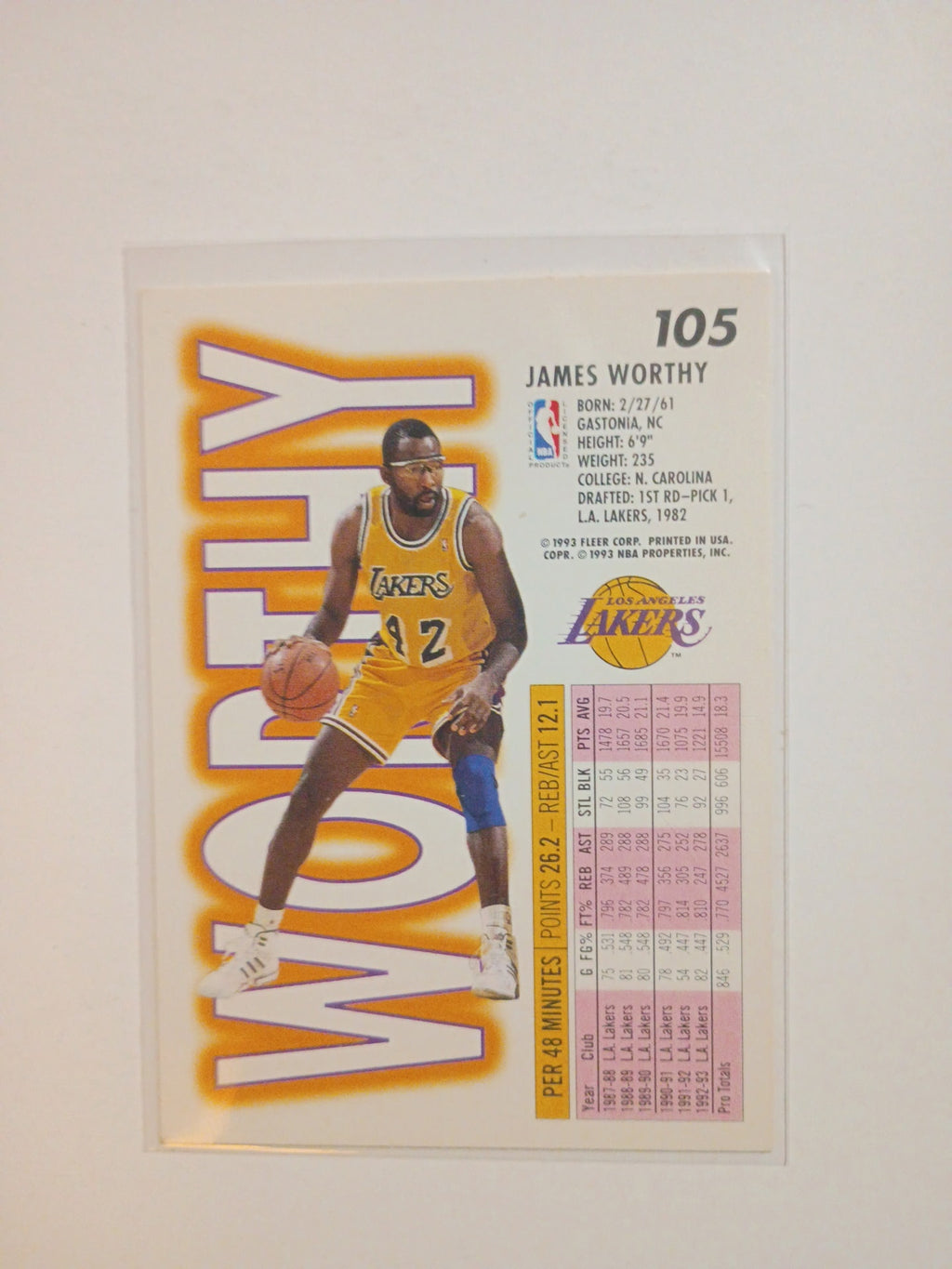 James Worthy Lakers 93/94(mint)