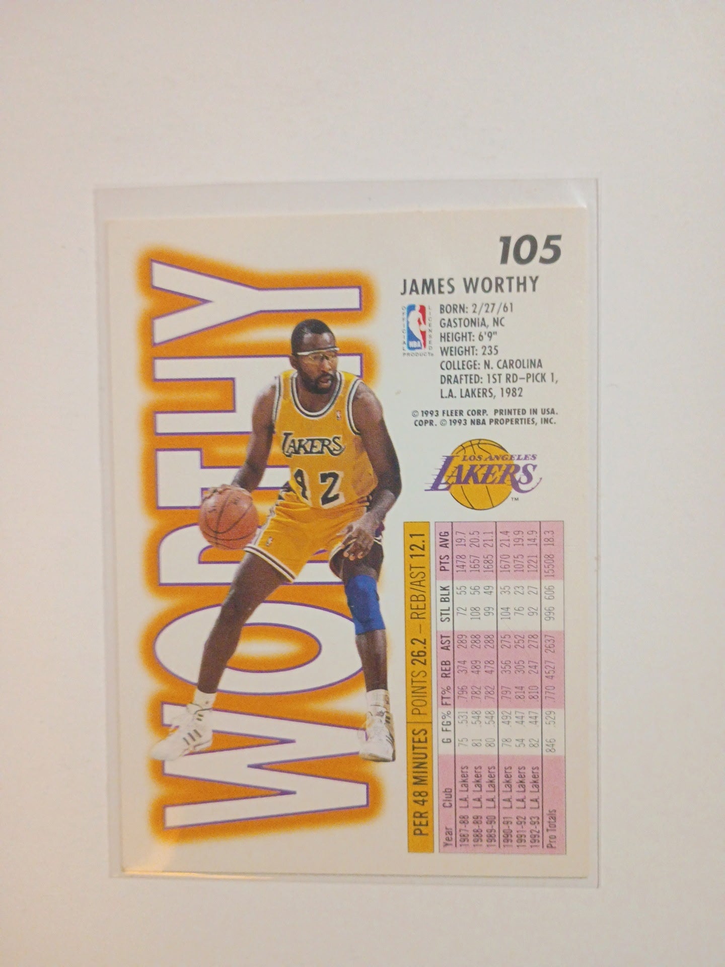 James Worthy Lakers 93/94(mint)