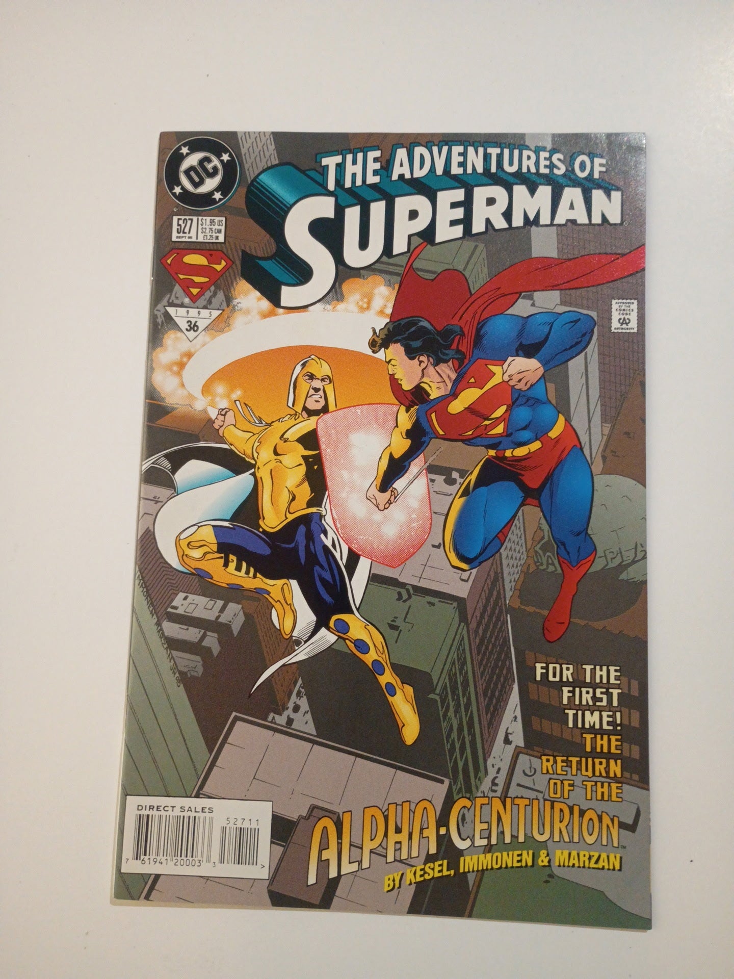 DC Comics The Adventures of Superman #527 Alpha-Centurion Direct