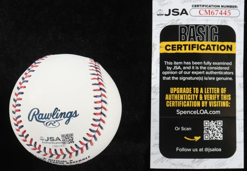 Jim Rice Signed OML Red Sox Logo Baseball Inscribed "HOF 2009" & "75-89" (JSA)